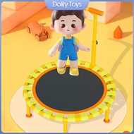 Dolity Kids Trampoline Jumping Mat Metal Frame Mini Trampoline Toy 40'' Foldable Trampoline for Home