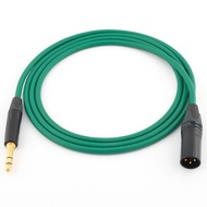 HIFI Mogami 2549 neutrik plug handmade 6.5/ 6.35mm to xlr male audio cable TRS 1/4" balanced cable m