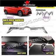 HC Cargo Perodua Myvi 2018 - 2025 Back Door Garnish Accessories - Stainless Steel
