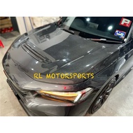 Honda civic Type R FL5 Hatchback Varis Carbon fiber front bonnet bonet hood cover air vent grill bod