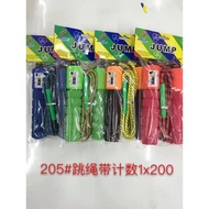 Jump rope w/couner skipping plastic rope