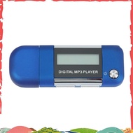 Mp3 Player 4GB U Disk Music Player Supports Replaceable AAA Battery, Recording (Blue) neweer