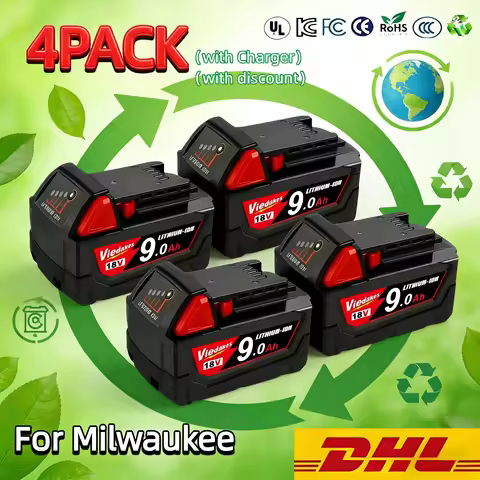 6.0Ah/9.0Ah/12.0Ah For Milwaukee M18 18V Replacement For Milwaukee M18B5 XC Li-ion battery 48-11-181
