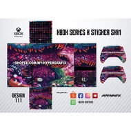 XBOX SERIES X  STICKER SKIN COLOUR DESIGN 111