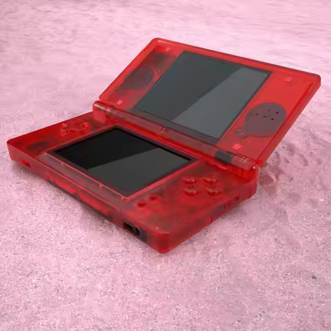 eXtremeRate Replacement Full Housing Shell for Nintendo DS Lite for NDSL - Clear Red