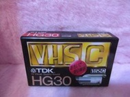 【日本製造】TDK HG30 VHS C TC-30HGG  空白錄影帶 未拆封