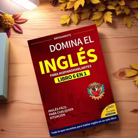 Beginner English Books 6-in-1 Spanish Edition - Easy Language Learning Workbook with Dictionary for 