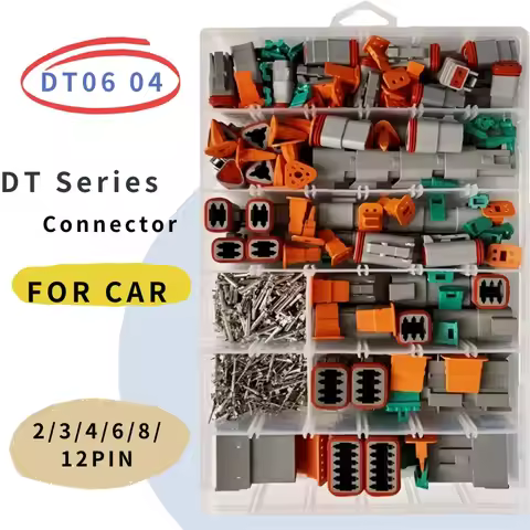 Boxed Deutsch Type DT Connector Kit Waterproof Wire DT Series Connector Set Box DT06/DT04 2/3/4/6/8/