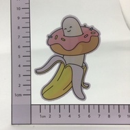 B258 Banana Donut Sticker