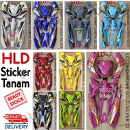LC135 V1 CHROME 22 STICKER TANAM COVER SET HLD READY STOK BLUE/BLACK/GREY/WHITE/YELLOW/RED/PINK chro