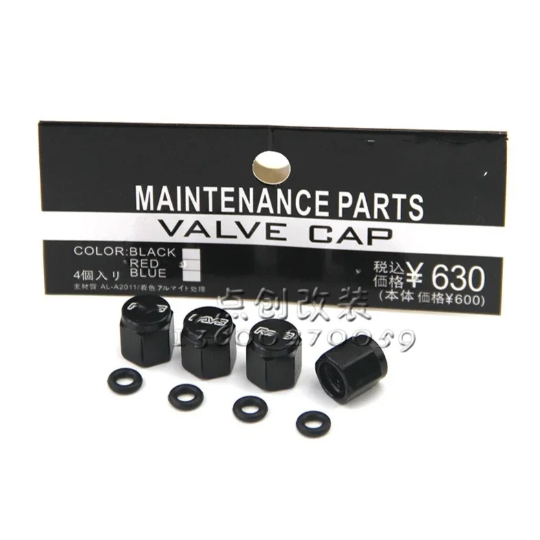 RAYS Car Bicycle Motorcycle Wheel Tyre Tire Air Aluminum Alloy Valve Caps Stem Cover Hexagonal Tyre 