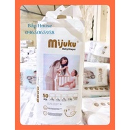 [FREE 2 PIECES] 50 PIECES OF PREMIUM MIJUKU JAPANESE DIAPERS 50M/50L/50XL/50XXL/50XXXL