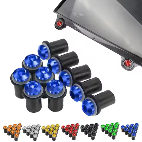 5mm 10PCS Windshield Windscreen Deflectors Bolts For Suzuki GSF600S Bandit GSX600F Katana SV650 GSXR