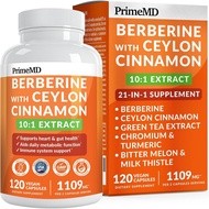 21 in 1 Berberine Supplement Contains Ceylon Cinnamon Capsules-Dihydrogen Dihydrogen Dihydrogen Dihy