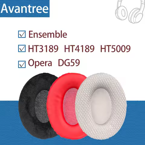 Mesh Velour Leather Earpads for Avantree HT3189 HT4189 HT5009 Headphones Emsenble Ear Cushions Opera