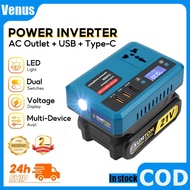 Portable Power Inverter DC 12V Convert To 220V Outdoor Power Bank Adapter