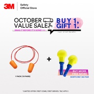 3M™ 1110 Soft Foam Corded Earplugs SNR 35 dB Travel (10 Pairs/Packet) EP_ PSD_