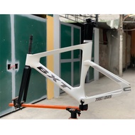 Fixed gear bike frame BXT TRC045 carbon, with seat post lock, seat post, neck cup