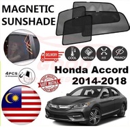 Honda Accord 2014-2018 Epic Magnetic Sunshade  (4pcs) Accessories Automotive