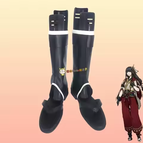 Monster Hunter Rise Minoto Cosplay Shoes Costume Boots Faux Leather Boots