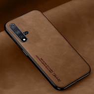 Simple pattern Silicone Case For Huawei P30 Pro Nova4 5 5T 5I Pro P20 Lite 2019 Pu Leather Case For Huawei Honor 20 20s Pro Case