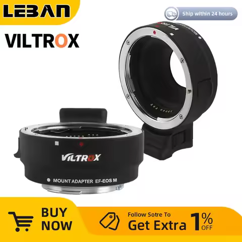 Viltrox EF-EOS M Electronic Auto Focus Lens adapter for Canon EOS EF EF-S lens to EOS M EF-M M2 M3 M