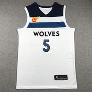 JOCELYN 2023-24 Minnesota Timberwolves Anthony Edwards Swingman Men's T-Shirt-White