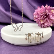 獨賣商品 京華鑽石 18K玫瑰金 垂墜 鑽石耳環