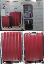 RICARDO 行李箱 27＋20 吋 旅行箱 登機箱 紅 單組