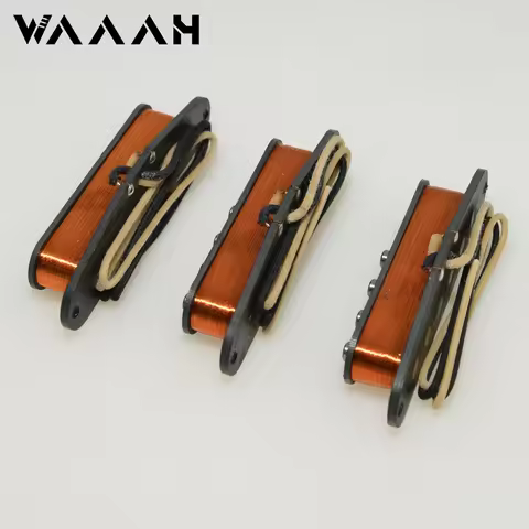 Alnico 2 Vintage Style Fat '60s ST Single Coil HFV Staggered Pole Electric Guitar Pickup Set