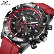 ONOLA brand fashionable luxury waterproof quartz men's watch