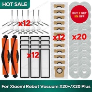 Compatible for Xiaomi X20 Plus / X20+, Xiaomi X10 Plus / X10+ C102 Accessories Bags Hepa Filter Mop 