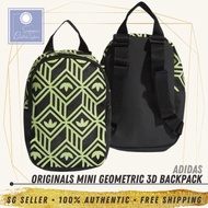 [SG SELLER] Adidas Originals Womens Mini Geometric 3D Backpack Signal Green Bag