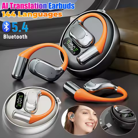 144 Languages Translator Earbuds Real Time AI Translation Headphones Wireless BT Translator Earphone