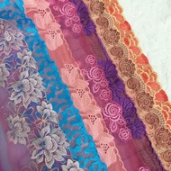 Decorative embroidered lace, size 15cm to 29cm (1 meter)
