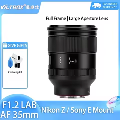 Viltrox AF 35mm F1.2 LAB Full Frame Large Aperture Auto Focus Portrait Lens for Sony E Mount A7 A7II