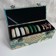 Jewelry Storage Storage#Gold Box and silver home storage patterned gift box, jade bracelet box. Mla6