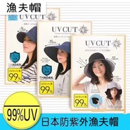 日本🇯🇵 UV CUT 涼感防曬雙面漁夫帽