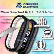Xiaomi Smart Band 10, 9, 8 (mi band) Protector Case, 2in1 Soft Casing With Screen Cover, miband band