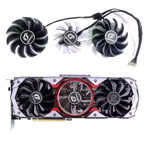 New Cooling Fan 8PIN PVA080E12R RTX2070S 2080S GPU Fan for Colorful Igame GeForce RTX 2070S 2080S Ad
