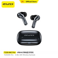 Awei 6Mics ANC 3.0 ENC Bluetooth 6.0 In ear earphone -52dB noise reduction headphones 360° sound sup