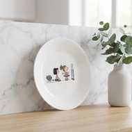 [CORELLE / Snoopy Home Round Plate Small / 17.1cm] Snoopy Dessert Side Plate