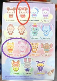 (換維尼/豬)米妮Minnie-迪士尼眯眯眼睡衣系列毛绒挂件盲盒 全新只拆盒確認款未拆袋 想要換pooh 或  piglet Disney Top Toy Squinting Sleepwear Se