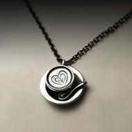 拉花咖啡杯項鍊