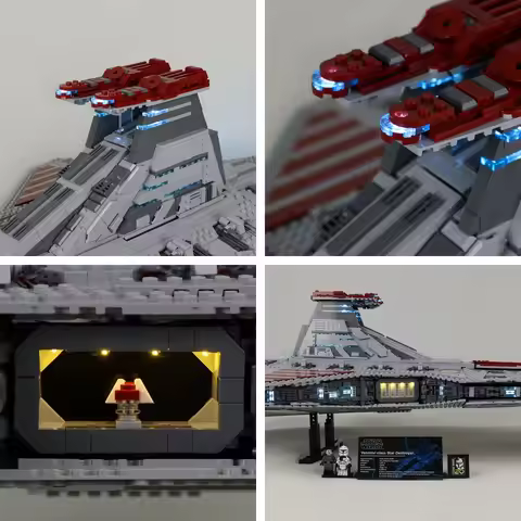 No Model LED Light Set for LEGO Venator-Class Republic Attack Cruiser 75367 Building Blocks