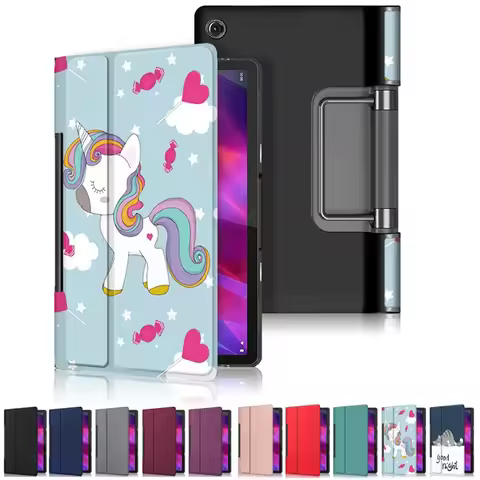 Flip Stand Smart Folio Case For Lenovo Yoga Tab 11 13 Case 2021 YT-K606F J706F Cover for Funda Lenov