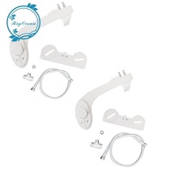 Bidet Sprayer Attachment for Toilet Non-Electric Self-Cleaning Dual Retractable Nozzles Adjustable Water Pressure