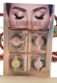 EYELASHES BULU MATA FASHION 6D RAINBOW FLOWER 6D