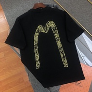 Evisu New Style Printed Loose Sports Short Sleeve T-Shirt Men