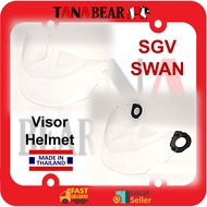 Visor Helmet SGV, SWAN, Clear, Transparent.